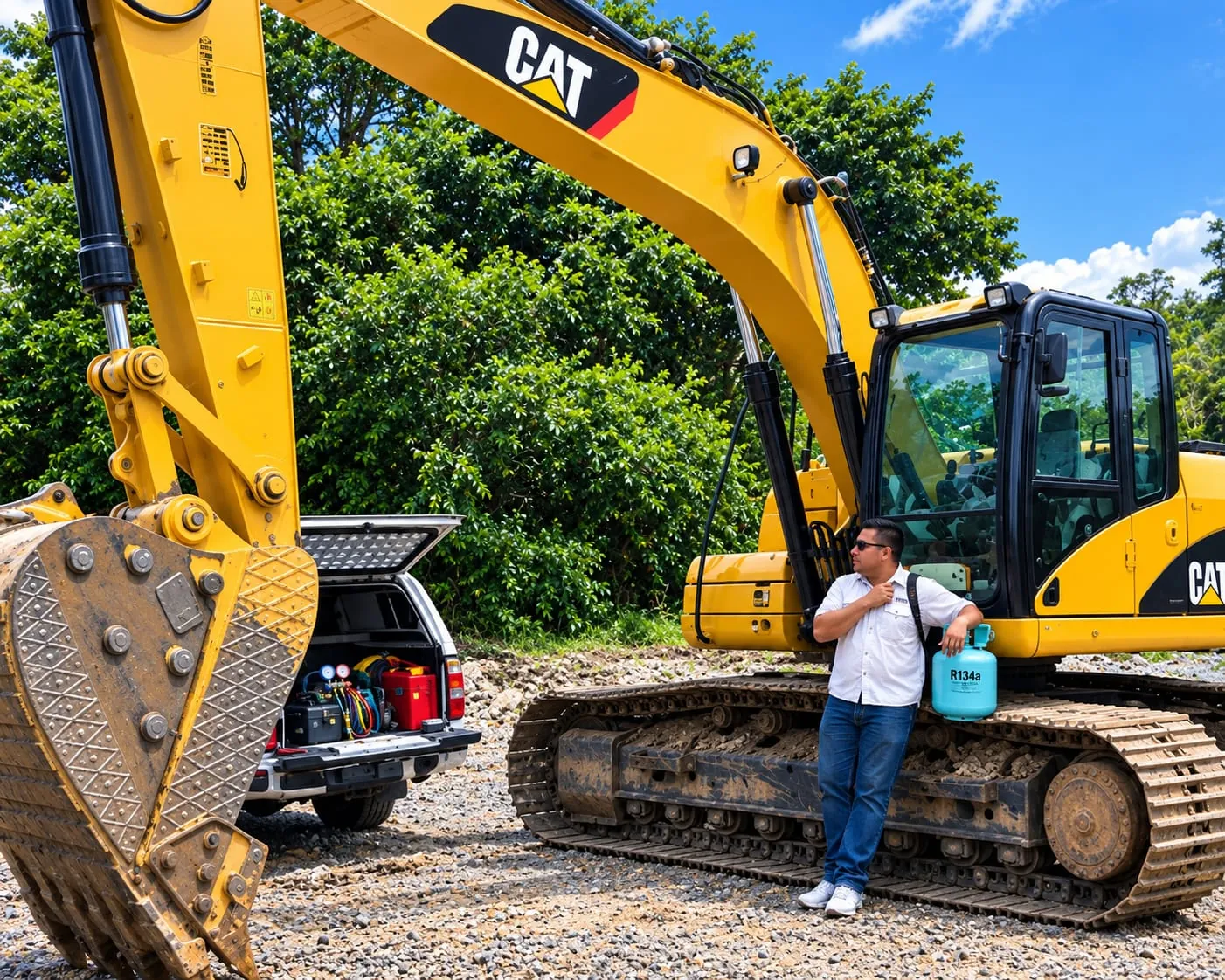 Aire Acondicionado para maquinaria amarilla - trabajo 1